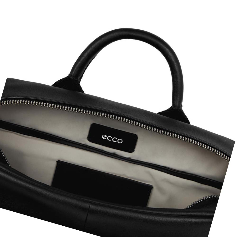 Men's Ecco Journey Camera Shoulder Bags Black | USA 781SGL